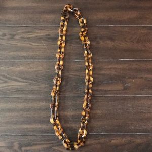 Tortoise Shell Chain Necklace
